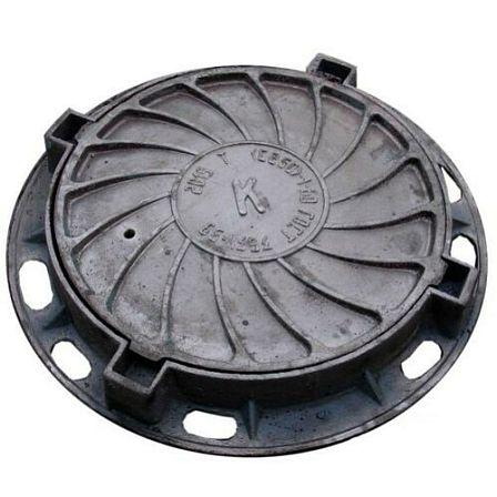 Люк тяжелый (С250) 840*100мм (4-х ушковый) БЕЖЕЦК (8шт в уп) чуг.25т