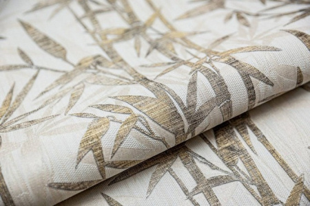 КМ5002 Обои KERAMA MARAZZI  виниловые Бамбук, мотив, беж светлый -золото 1,06х10м (4)