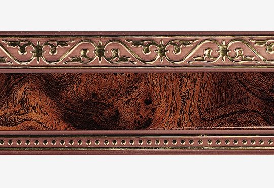 Бленда д/карниза ПВХ 70мм ЛЕ-ГРАНД Монарх Корень Ореха (30м/рул) (распродажа)***