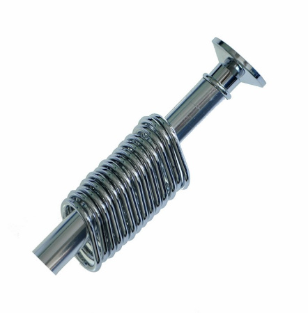 Карниз для ванны телескоп. 1,2-2,2м хром с кольцами 10005