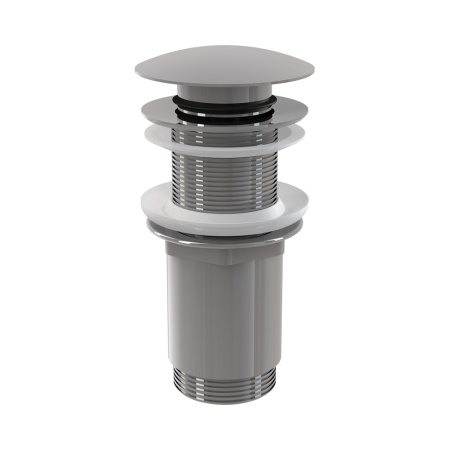 Клапан донный AlcaPlast A395 click-clack 5/4" цельнометаллический без перелива с большой заглушкой