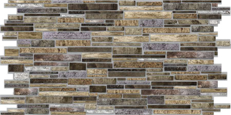 Панели стеновые 960х480х4мм Декокам Пластушка коричневая (10шт/уп)