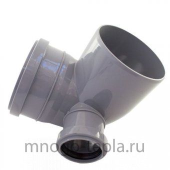 Отвод РР канализ. универсальный с выходом (левый) D 110 (50)  87 град TEBO