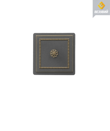 Дверка ВЕЗУВИЙ прочистная 235  Бронза посадочный размер, мм 130x130