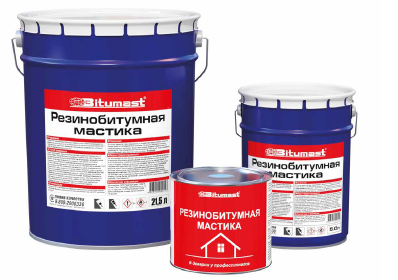 Мастика BITUMAST резинобитумная 1,8кг/2л.