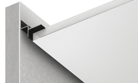 Профиль ТП 129 Чёрный муар (2м)  (Теневой профиль под Г/К 9,5 )