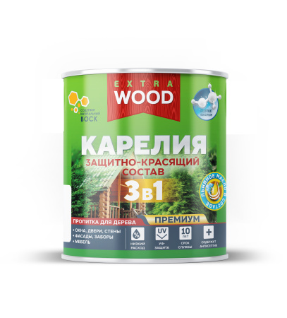 Защитно-красящий состав 3в1 КАРЕЛИЯ Палисандр 2,7л FARBITEX ПРОФИ WOOD EXTRA