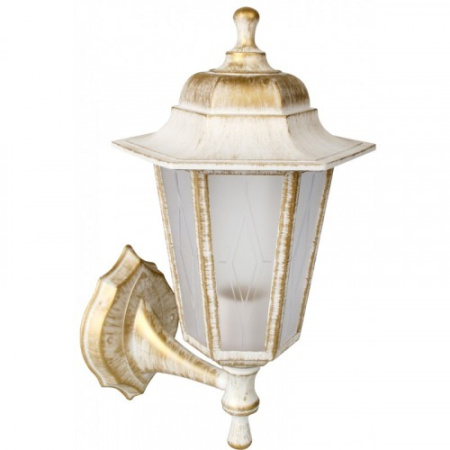 Светильник Леда1 НБУ 06-60-001 сад.парк. бра вверх/вниз, бел/бронза Е27 60W РР4101/02  С66