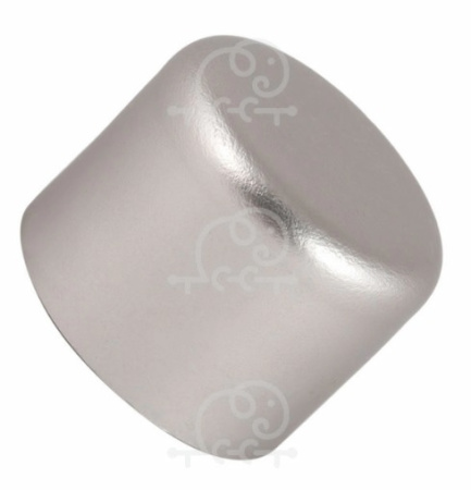 Заглушка D25 Закругленная Сатин АС МАРТ (уп 2шт.)