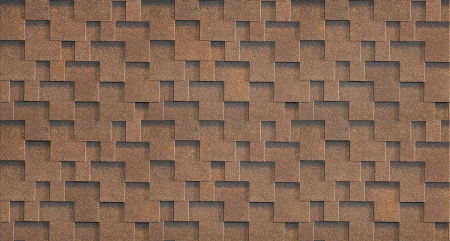 Гибкая черепица ШИНГЛАС Фокстрот Дуб  (уп 3 м.кв)