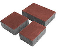 Плиты тротуарные Европа (117*157*60, 157*157*60, 237*157*60) красная (1 поддон 13,36)  Зенит Черноземье
