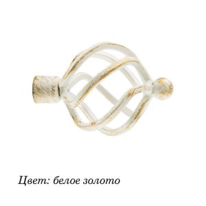 Наконечник (d 16) ДДА DIY Булава Белое золото (2 шт/уп)*