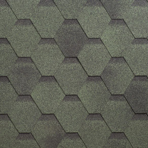 Гибкая черепица ФИНСКАЯ ЧЕРЕПИЦА СОНАТА зеленый (уп 3 м2)
