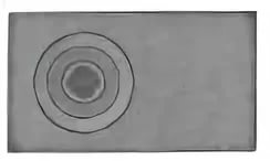 Плита полуглухая Центролит П1-3а 9069-7391/00,00,00 Размеры: 710х410х15 мм