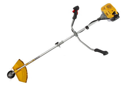 Триммер бензо CHAMPION T333-2 (0,9 кВт,разъем. прям.,32,6см3, 6,4кг, 3-х лоп.нож, ручка руль)