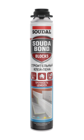 Клей-пена SOUDAL Soudabond Blocks Gun Grey всесезонная 750 мл