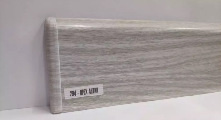 Плинтус пластиковый Идеал Деконика Орех антик с кабель-каналами/294 (85мм 2,2) (20)