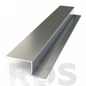 Профиль вертикальный промежуточный Z-образный фасадный 20*20*40*3