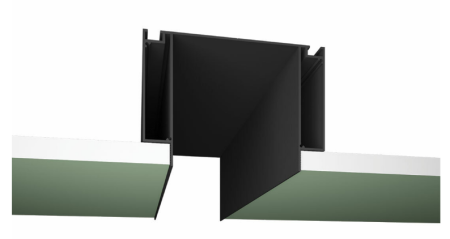 Профиль НС 80 Чёрный муар (2м)  (ниша для спотов)