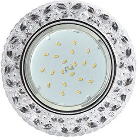 Светильник Ecola GX53 H4 LD7040 "Бабочки" подсв. 4К Прозрач/хром 35х125 FT53CBEFB GX53