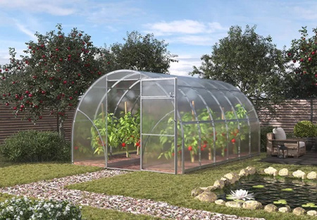 Теплица "Сигма (2021)" 3м*2м*4м оцин. труба шаг 1 м