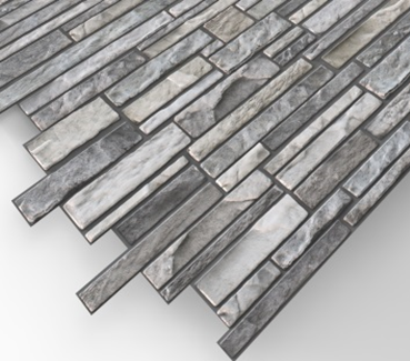 Панель ПВХ 0,3 самоклеящаяся серия "Эффект" камень "Сумерки" 476*475***