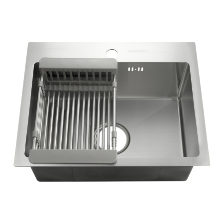 Мойка врезная FABIA PROFI 504030 3,0/0,8мм 50х40см глубина 200мм + сифон + корзина