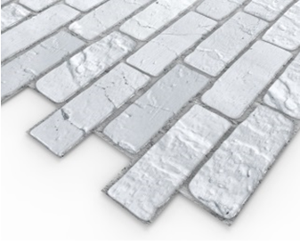 Панель ПВХ 0,3 самоклеящаяся серия "Эффект" кирпич "Престиж" 471*471***