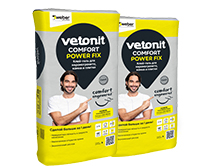 Новое поколение плиточного клея - клей-гель Vetonit Comfort с формулой без песка.