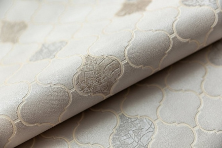 КМ5201 Обои KERAMA MARAZZI  виниловые Арабески, мотив, бежевый светлый. 1,06х10м (4)