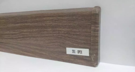 Плинтус пластиковый Идеал Деконика Орех с кабель-каналами/291 (85мм 2,2) (20)