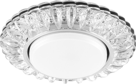 Светильник FERON CD4026 проз.хром без лампы 11W 230V GX53 20LED*2835 SMD 4000K ***