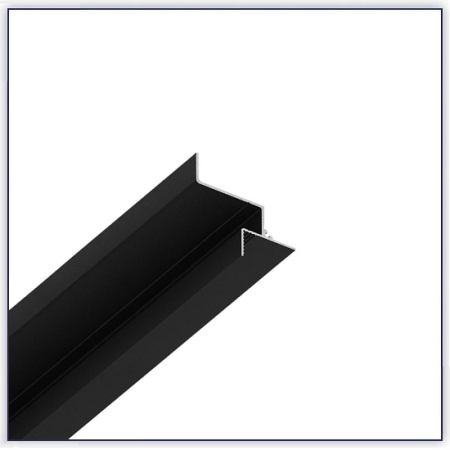 Профиль БП 309 Чёрный муар (2м)  (парящий профиль 2 см под Г/К 9,5 мм)