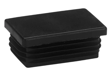 Заглушка для труб прямоуг. 60*80 мм черная(300шт/упак)* ООО "Росдюбель"