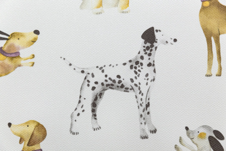 КМ7813 Обои KERAMA MARAZZI виниловые Уик-энд мотив, серый собачки, 1,06х10м (4)
