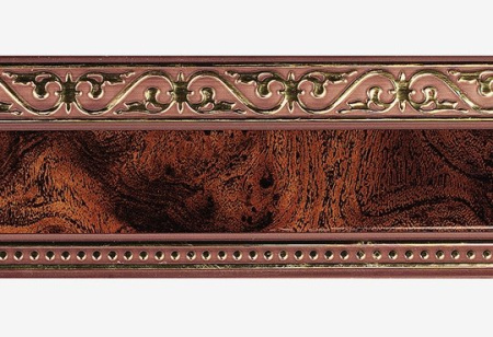 Бленда д/карниза ПВХ 70мм ЛЕ-ГРАНД Монарх Корень Ореха (30м/рул) (распродажа)***