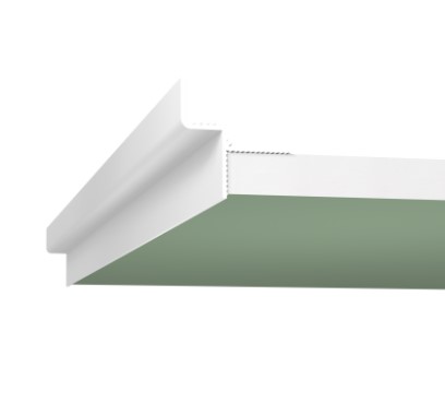 Профиль ТП 12 Белый муар (2м)  (Теневой профиль 12мм)