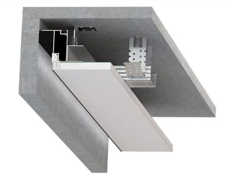 Профиль БП 80 Чёрный муар (2м) (парящий профиль 2-4 см)