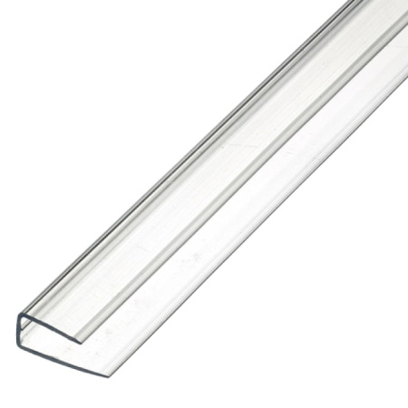 Профиль торцевой П-6мм  2,1м прозрачный Юг-ойл- пласт