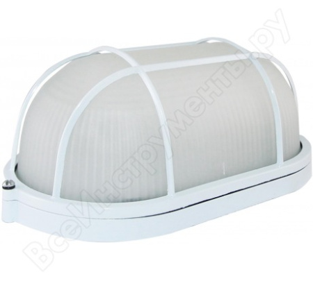 Светильник овал  60Вт решетка белый Е27 SQ0303-0036 (20) IP54 (+100С) 