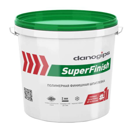DANOGIPS шпатлевка гот. финишная Superfinish 3л/5 кг ведро (120) ("SHEETROCK)