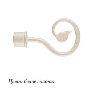 Наконечник (d 16) ДДА DIY Плющ Белое золото (2 шт/уп)*