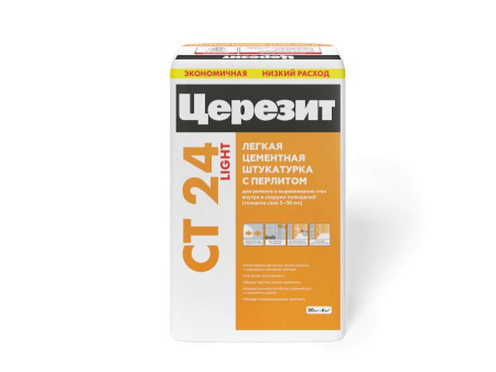 СT 24 LIGHT/20  ЦЕРЕЗИТ Штукатурка легкая (54шт)