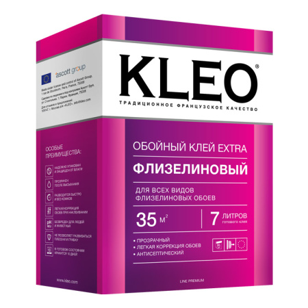 Клей KLEO EXTRA 35 240г/35м2 д/флизелиновых обоев (20)