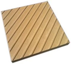 Дорожный указатель тактильный с диаганальными рифами 500*500*50 желтый  ТУРБОТЕХ