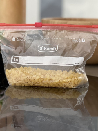 Пакеты для заморозки Komf с safe-защелкой 1л, (15шт) PES001M