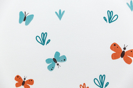 КМ7807 Обои KERAMA MARAZZI виниловые Уик-энд мотив, оранж-син бабочки, 1,06х10м (4)