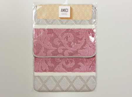 Коврик д/ванны 2шт 50х70, 40х50 HY-P21001 Ариана серый/10297