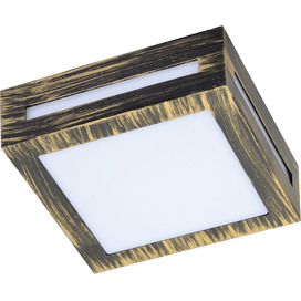 Светильник квадрат Черная бронза 1*GX53 (136*136*55) Ecola IP65 (3082W) FN53SSECH