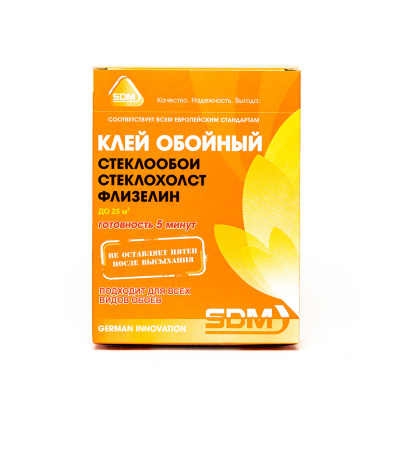 Клей SDM обойный для стеклообоев и стеклохолстов 200гр.